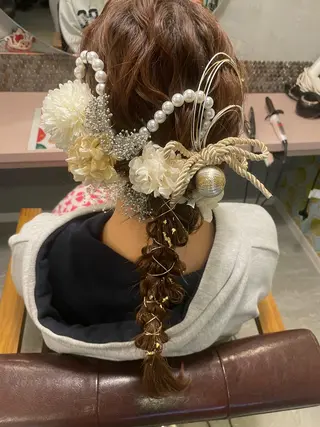 ロング hair make echo滿木あい花のヘアスタイル
