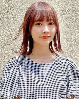 ミディアム カラー RAIMA ケアハイトーンのヘアスタイル
