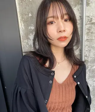 セミロング カラー Pia ツボイ ケイタのヘアスタイル