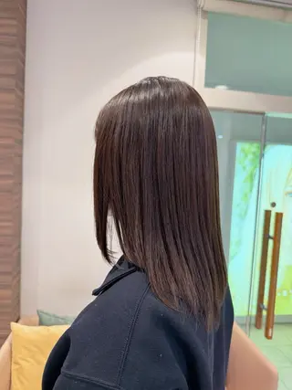 セミロング カラー ハイトーンカラー☁️ 西條 楓花のヘアスタイル