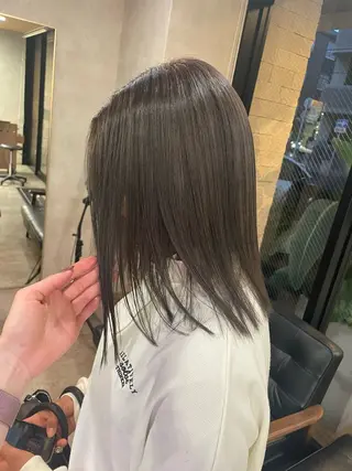 セミロング カラー RIENS aura / ayu ♡のヘアスタイル