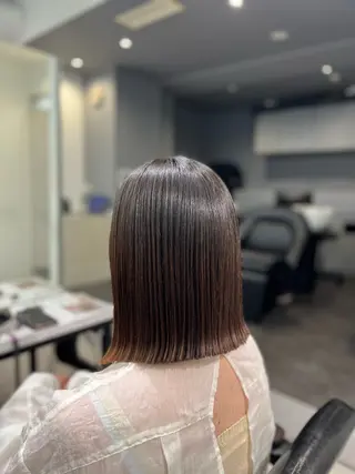 ミディアム kei/透明感カラー /縮毛矯正/メンズのヘアスタイル