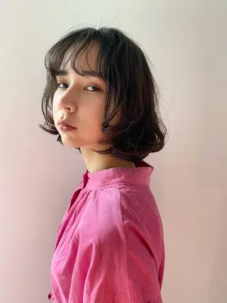 ショート カラー パーマ Hayashi Shioriのヘアスタイル