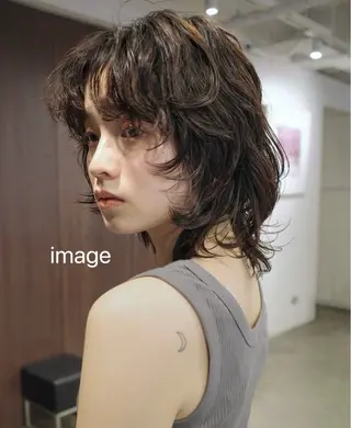 ミディアム FUJIIKANON /パーマモデル募集中のヘアスタイル