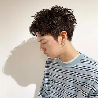 ショート パーマ メンズ 🉐メンズヘア特化 men's/ケンイチのヘアスタイル