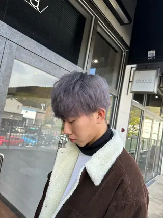 カラー メンズ 鵜飼 真伍のヘアスタイル