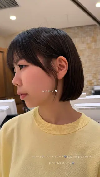 ショート wada  rina /ショートボブのヘアスタイル