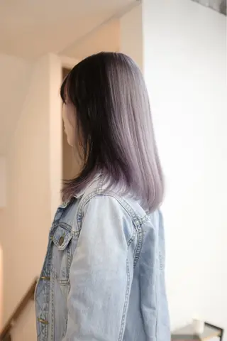 セミロング カラー ヘアアレンジ 🦠デザインカラー/ 魚瀬あおい🦠のヘアスタイル