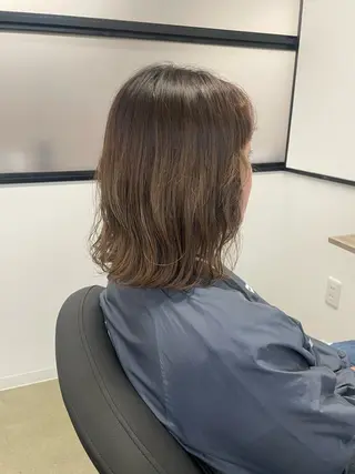 ミディアム パーマ 菅野 萌愛のヘアスタイル