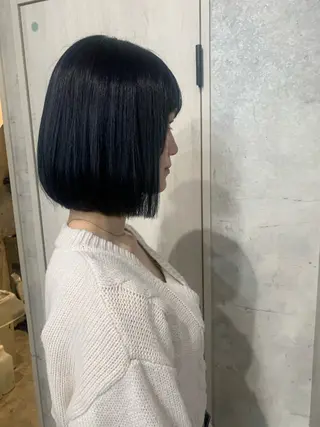 カラー 酸性ストレート 髪質改善のヘアスタイル