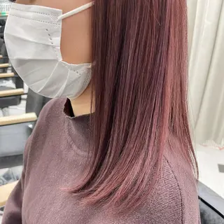 セミロング カラー パーマ ヘアアレンジ メンズ キッズ ネイル マツエク・マツパ アイブロウ mona/ ストレートスタイル✨のヘアスタイル