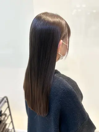 ロング パーマ 縮毛矯正/髪質改善/ 艶髪ササキナツミのヘアスタイル