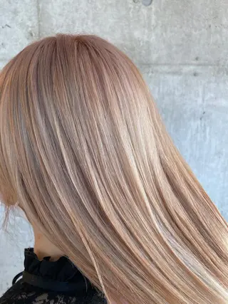 ミディアム カラー ヘアアレンジ ❤️カラー得意 🧡松浦睦樹❤️のヘアスタイル