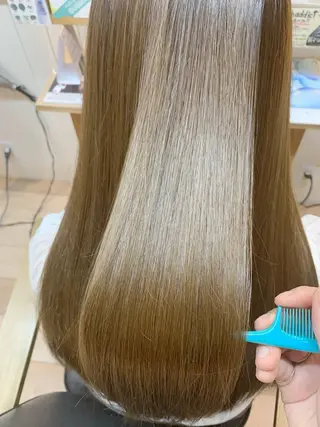 ロング カラー パーマ ヘアアレンジ トップスタイリスト 💙藤原 純のヘアスタイル