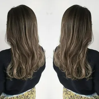 セミロング 今中 小百合のヘアスタイル