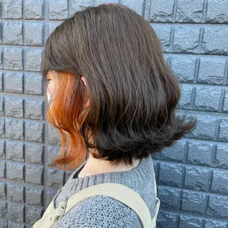 ミディアム カラー La vielle 西峠のヘアスタイル