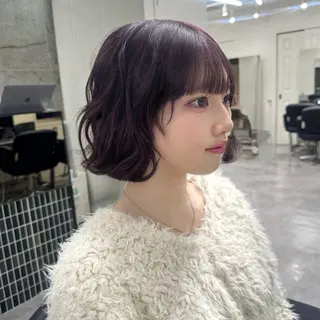 ショート カラー 🎀レイヤー×透明感 ×髪質改善🎀米田のヘアスタイル