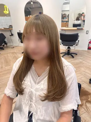 ロング 縮毛/パーマ/カラー LUVISM佐藤里咲のヘアスタイル
