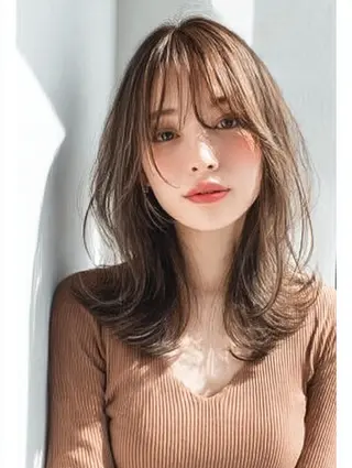 ミディアム 生艶髪＆レイヤー🔔 渋谷お薦めNo.1✨のヘアスタイル