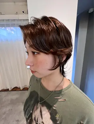 ミディアム パーマ 圧倒的デザイン力 店長🎨RENAのヘアスタイル
