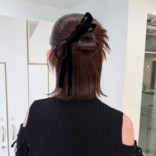 ヘアアレンジ マミ☁️ヘアセット /お呼ばれヘア/銀座のヘアスタイル