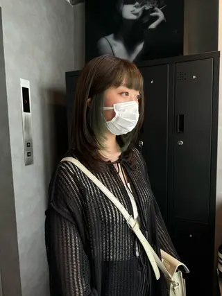 ロング 坂谷 BUCKS/縮毛矯正のヘアスタイル