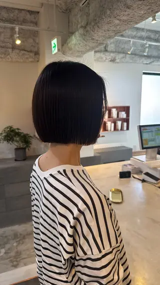 ショート 愛花/久屋大通/ 切りっぱなしボブのヘアスタイル