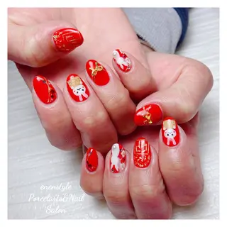 ミディアム ネイル 👑enen style👑のネイルデザイン