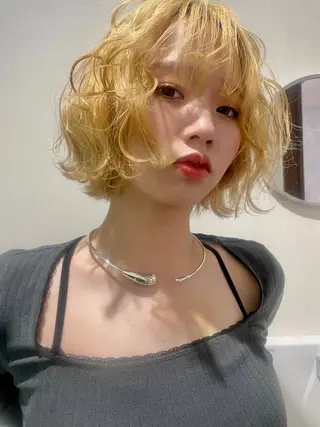 ショート カラー ヘアアレンジ 透明感カラー/推しカ ラー☁️JURAのヘアスタイル