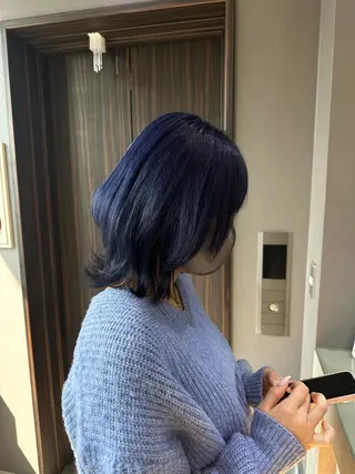 ミディアム カラー jill by gisel＿のヘアスタイル