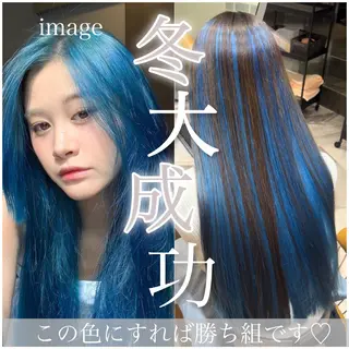ロング 似合わせカラーの達人 ダブルカラー/森栄範のヘアスタイル