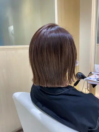 ミディアム カラー 三代 ゆりあのヘアスタイル