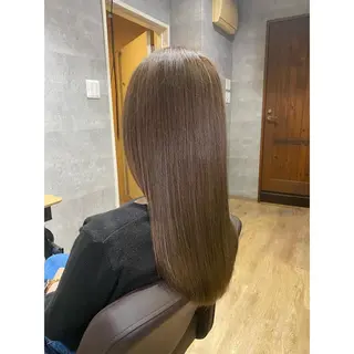 ロング カラー Ryu✨艶髪 髪質改善ストレート✨のヘアスタイル