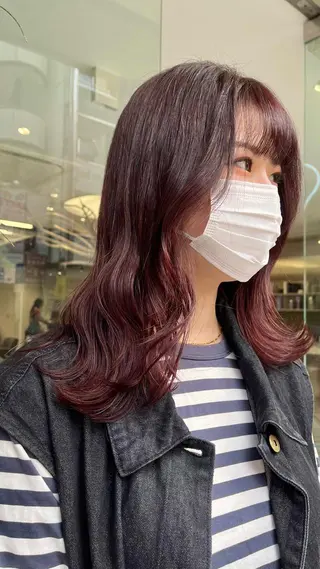 ロング カラー マツエク・マツパ mai🤍縮毛酸性ス トレート/アイリストのヘアスタイル