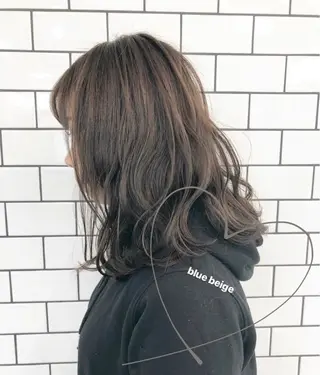 ミディアム カラー お洒落パーマ/ 艶カラー/michiのヘアスタイル