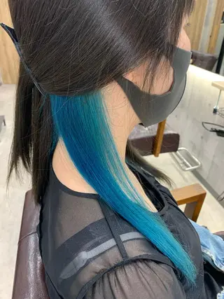 セミロング カラー memento 斎藤大覚のヘアスタイル