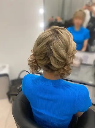 ミディアム ヘアアレンジ Mikazuki オーナーTeradaのマツエク・マツパデザイン