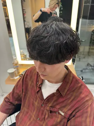 パーマ メンズ 菅野 心悠/メンズヘアのヘアスタイル