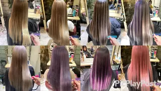 ロング カラー ササ キのヘアスタイル