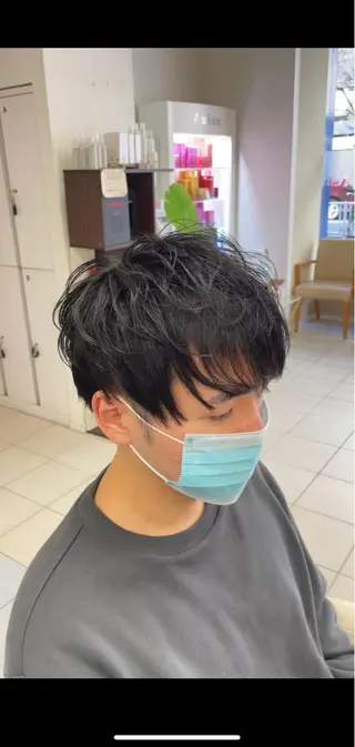 ショート ヘアアレンジ メンズ 🔮メンズ縮毛矯正 メンズパーマ💎竹永のヘアスタイル