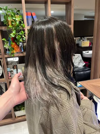 ロング カラー dogstar小林諒 パーマ/レイヤーのヘアスタイル