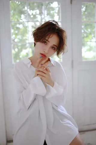 セミロング 松島 涼花のヘアスタイル