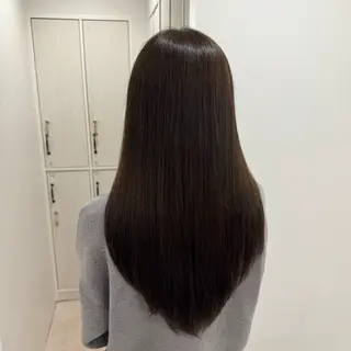 ロング カラー りな🪽カット /縮毛/透明感カラーのヘアスタイル