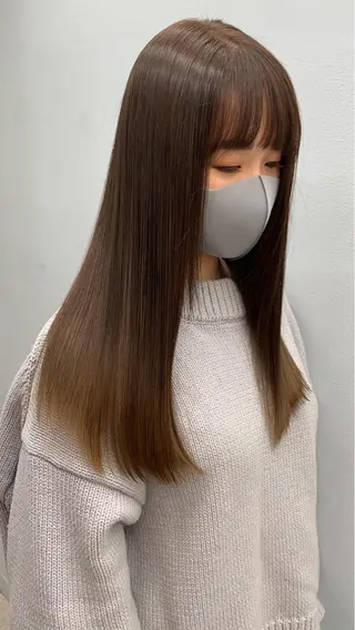ロング 韓国ヘア🕊村上 ののこ🕊のヘアスタイル