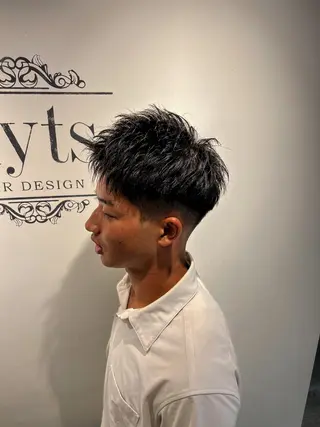 ショート カラー パーマ メンズ 💈men's💈 satoru中目黒のヘアスタイル