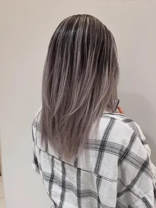 ロング カラー 艶髪/レイヤーカット /メンズ/野口緑のヘアスタイル