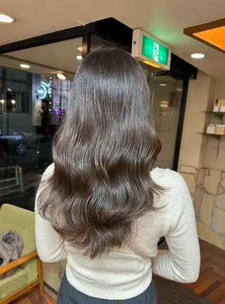 セミロング カラー 矢野 晃平のヘアスタイル