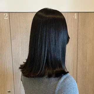カラー ルプラボウ ふくい きなりのヘアスタイル