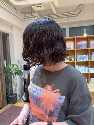 ショート パーマ 大橋 芽衣のヘアスタイル