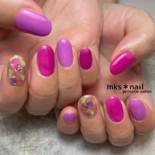 ネイル mks＊nail //  枚方長尾のネイルデザイン